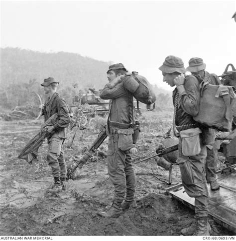 Vietnam War 9 July 1968 Soldiers Of 1st Battalion Royal Australian