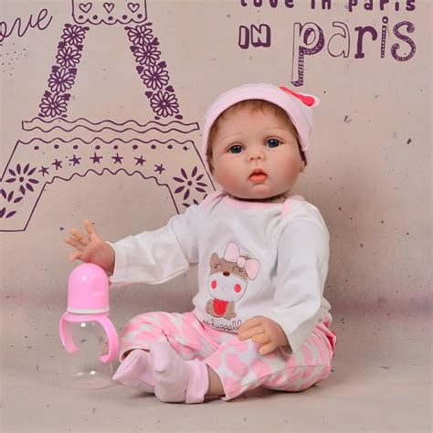 55 Cm Bonecas Bebe Bebê Silicone Macio Toy Boneca Para Meninas Presente