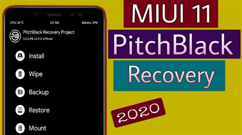 The hidden mode of android 9.0 pie called recovery should allow you to perform hard reset, wipe cache partition or android 9.0 pie update. MIUI 11 INSTALL PITCHBLACK CUSTOM RECOVERY ON REDMI NOTE 5 PRO - YouTube