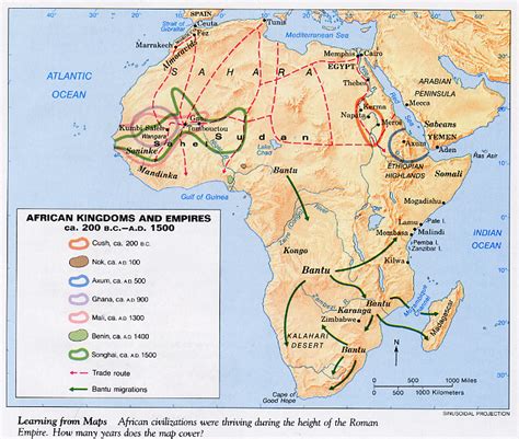 Early African Civilizations Map