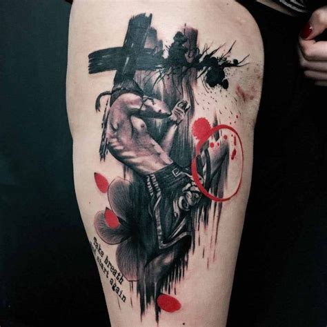 See more ideas about muay thai tattoo, buddha tattoos, thai tattoo. Muai Thai Tattoo Trash Polka | Best Tattoo Ideas Gallery ...