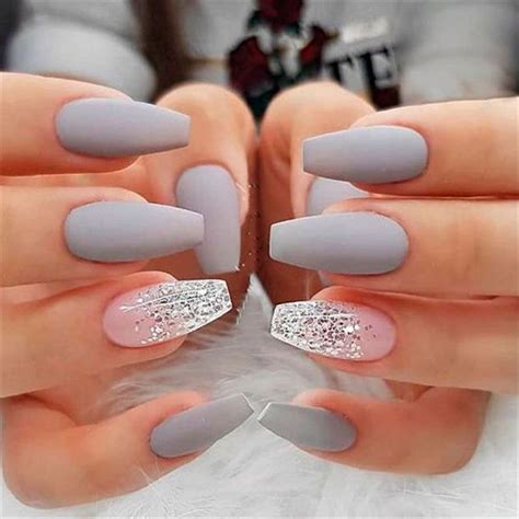 32 Stunning And Trendy Matte Coffin Nails Design Matte Nails Design