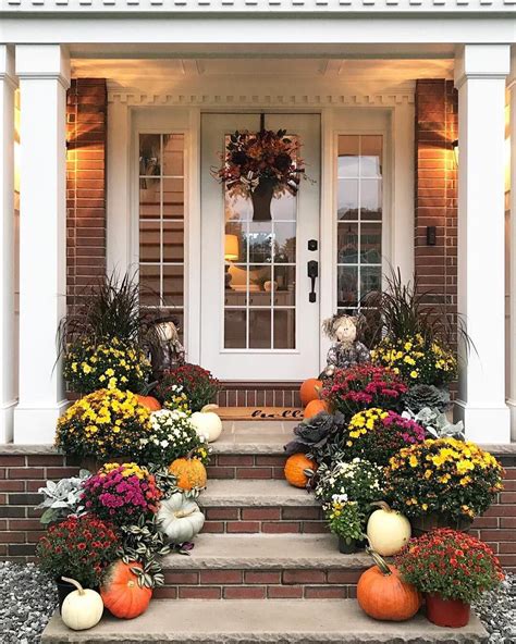 20 Outdoor Fall Decorating Ideas Doors Porches Decoomo