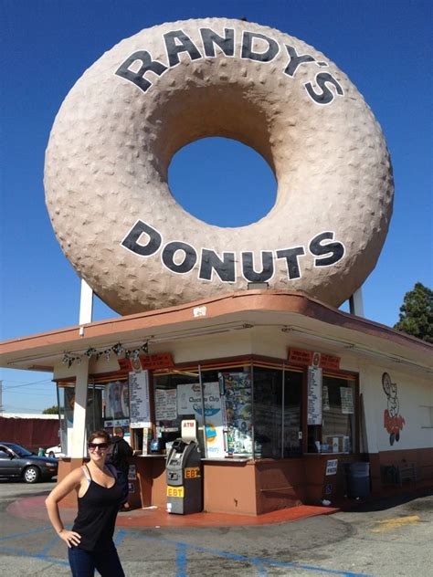 The Giant Donut Is Captivating Randys Donuts Donuts Giant Donut