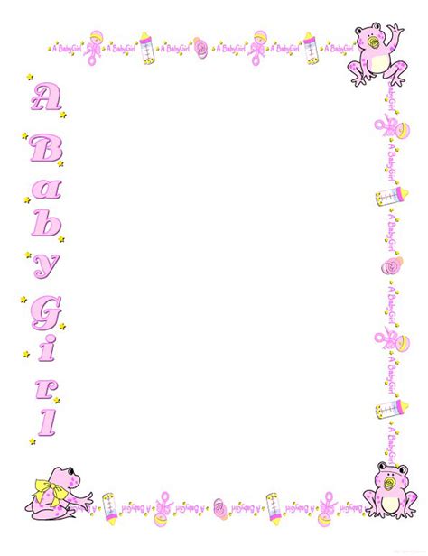 Baby Shower Borders Free Free Baby Border Cliparts Download Free