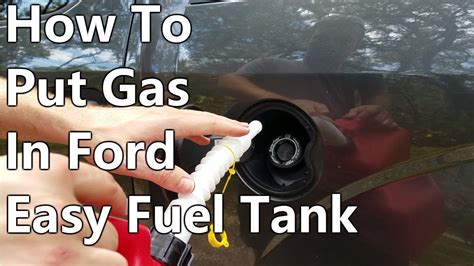 How To Put Gas In Ford Easy Fuel Tank - F150, Focus ...