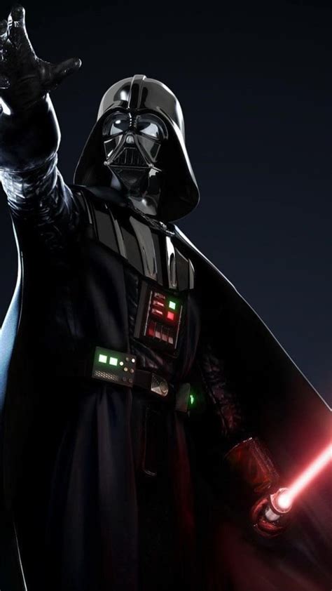 Darth vader's dark suit with a red lightsaber with extreme power makes him a favorite mysterious side character of star wars. 1080x1920 Darth Vader Iphone 7,6s,6 Plus, Pixel xl ,One ...