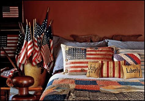 Love This Americana Bedroom Patriotic Bedroom Blue Decor