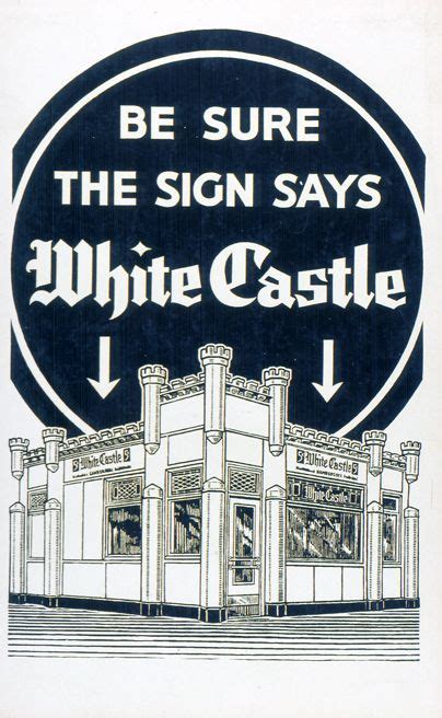 Be Sure The Sign Says White Castle Vintage Whitecastle Poster 90