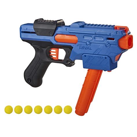 nerf rival finisher xx 700 blaster quick load magazine spring action 7 nerf rival rounds