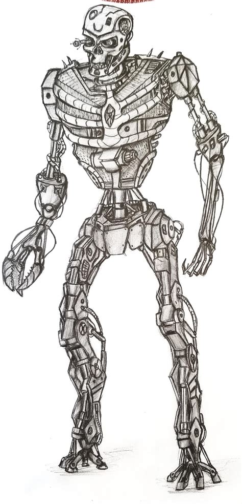 As i was asked by some subscribe. I tried to draw different version of terminator : drawing