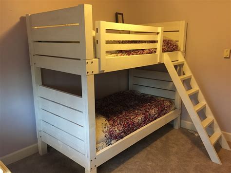 Twin low loft bed plan. Ana White | White Bunk Beds - DIY Projects