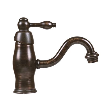 Clayborne 9 oil rubbed bronze bathroom faucet with copper design. Premier Copper Products Oil-Rubbed Bronze 1-Handle Single ...