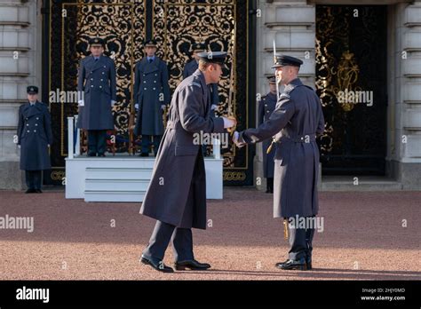 Raf Troops During The Changing Of The Guard Ceremony Which Is