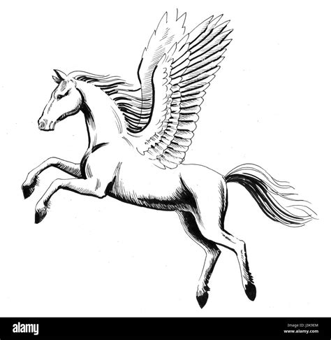 Flying Pegasus Stock Photo Alamy