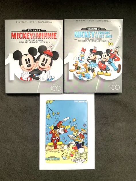 Mickey And Minnie And Friends Volume 1 2 Blu Ray Dvd Brand New Disney