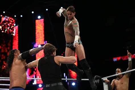 Cm Punk And The Usos Vs The Shield Photos Wwe