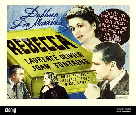 Rebecca Movie Poster Directed By Alfred Hitchcock United Artists 1940 Fotografías E Imágenes De