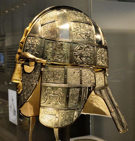 The sutton hoo helmet is a remarkable example of saxon craft. sutton hoo | Freed From Time