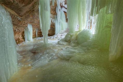 Eben Ice Caves Usa Ice Cave Travel Destinations Unique Beautiful