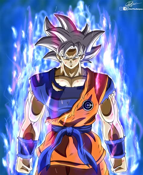 Goku Mastered Ultra Instinct Drawing