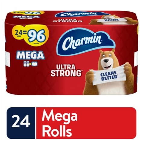 Charmin Ultra Strong Toilet Paper Tissue Mega Rolls 24 Rolls Smiths