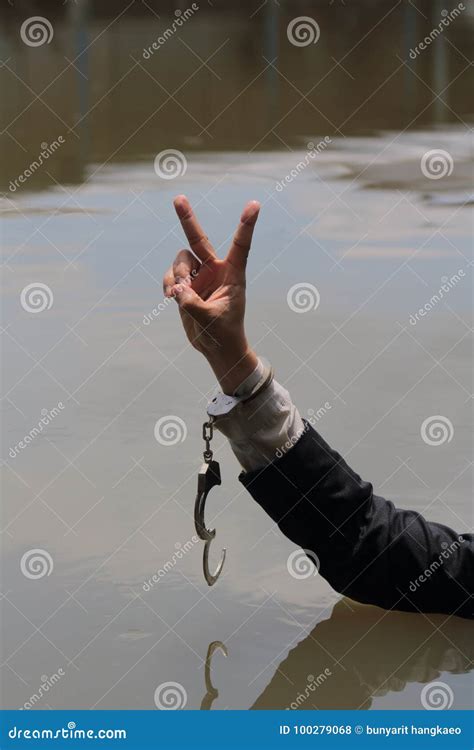 Arrested Man In Handcuffs Stock Photography 115525898