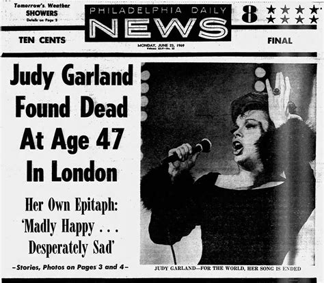 on this day in judy garland s life and career june 22 judy garland news and events