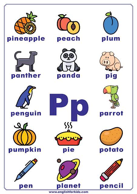 In the modern english alphabet, p is the sixteenth letter. English alphabet poster. Letter P. | Preschool alphabet letters ...