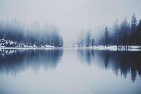 Free Images Tree Water Nature Mountain Snow Winter Cloud Fog