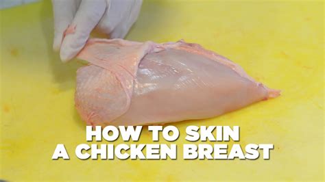 How To Skin Chicken Breast Youtube