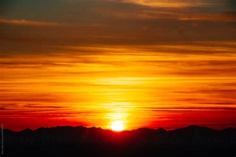 Vivid Sunset By Stocksy Contributor Peter Wey Stocksy