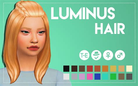 Simsworkshop Luminus Hair By Weepingsimmer Sims 4 Hairs Simsworkshop