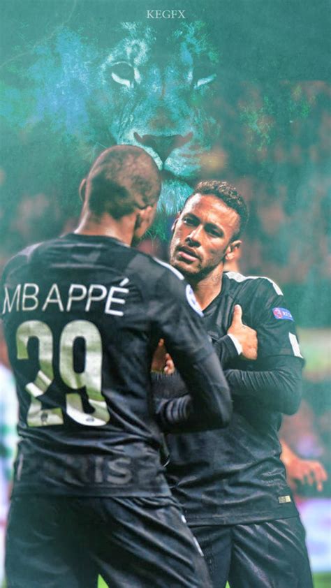 Mobile wallpaper of kylian mbappé. Kylian Mbappe, Neymar Jr Mobile Wallpaper by NewGenGFX on ...