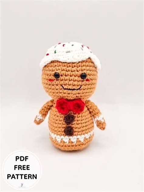 Gretel The Crochet Gingerbread Man Amigurumi Free Pattern Pdf