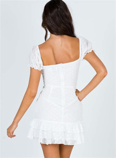 Mikail Mini Dress White