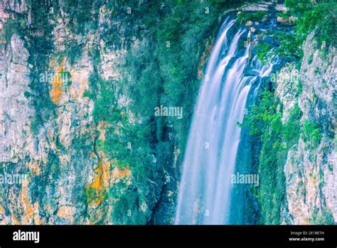 Tamborine Waterfall In Tamborine National Park Queensland Australia