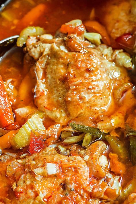 Slow Cooker Chicken Recipe With Tomatoes And Bell Peppers