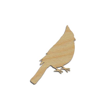 Cardinal Bird Shape Wood Cutouts Unfinished Diy Crafts Variety Of Size