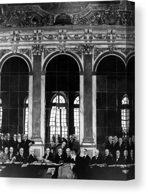 Signing The Treaty Of Versailles Canvas Print Canvas Art By Hulton