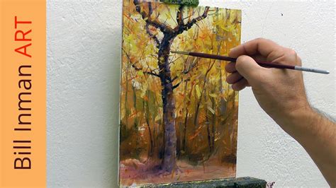 Art Class Oil Painting Demo 8 21 14 Fall Trees Youtube