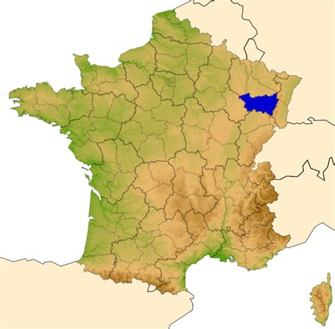 Massif Des Vosges Carte De France Vacances Arts Guides Voyages