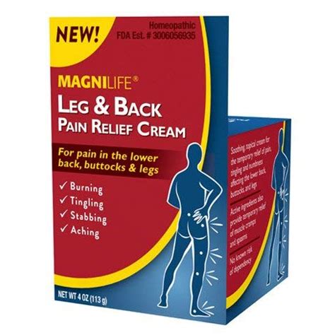 Buy Magnilife Leg Back Pain Cream Relieves Burning Tingling