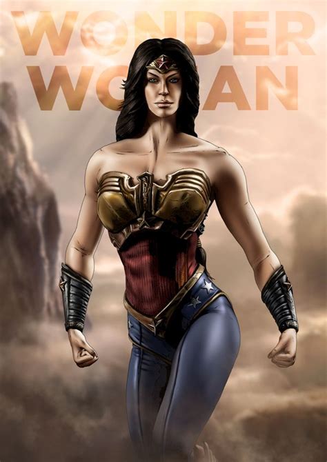 Womder Woman Of The Justice League Of America By Chin Li Zhi Via
