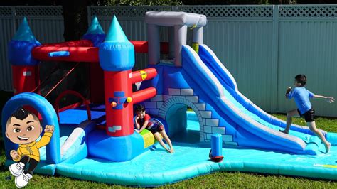 Inflatable Water Slide Jumping Castle Fun Ckn Youtube