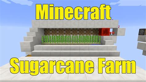 How To Make A Fully Automatic Sugarcane Farm In Minecraft YouTube
