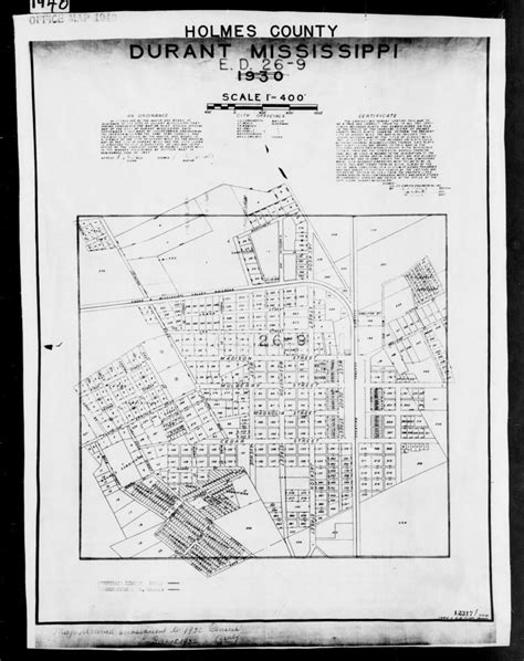 1940 Census Enumeration District Maps Mississippi Holmes County