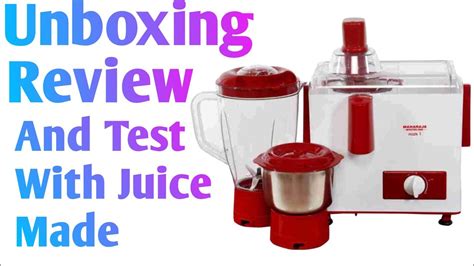 Maharaja Whiteline Mark Juicer Mixer Grinder Unboxing Full Review In Hindi Youtube