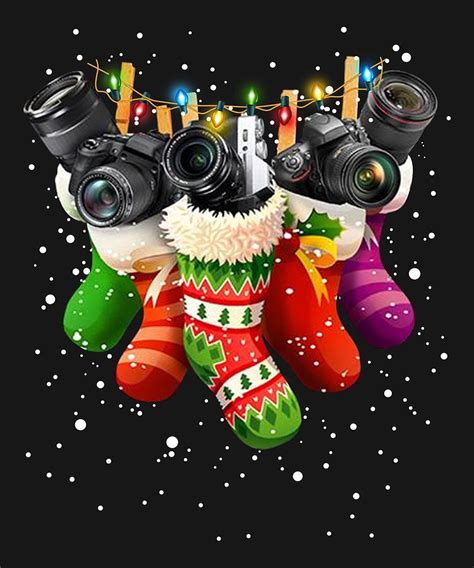 Camera Christmas For Photographer Digital Art By Trang Do Fine Art