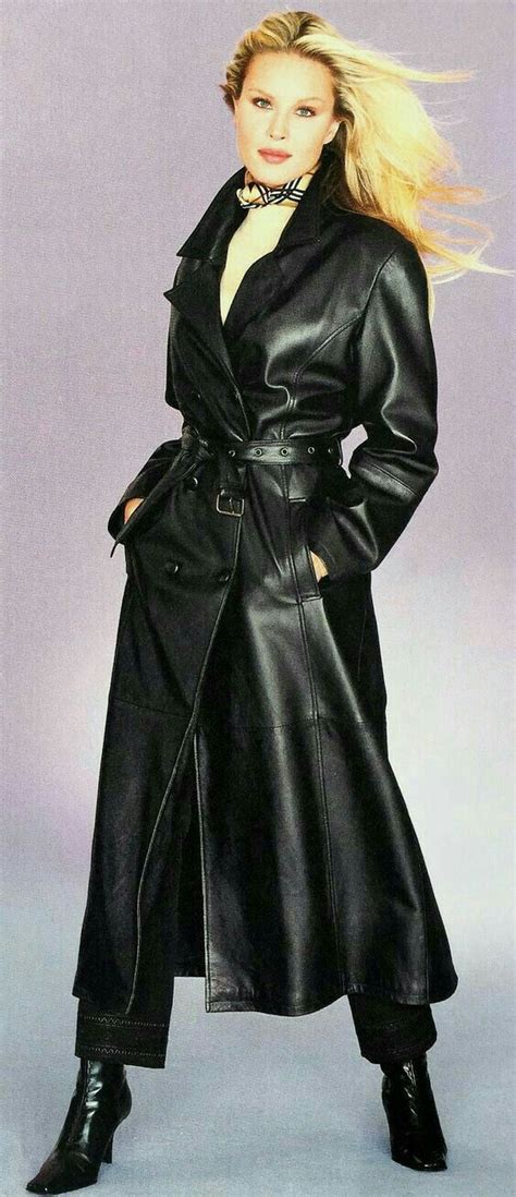lederlady long leather coat trench coats women leather trench coat